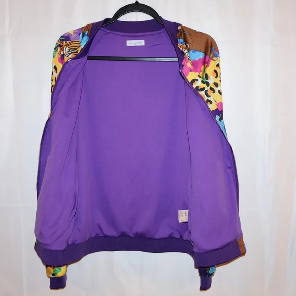 Little Party Dress Purple Animal Print Jacket. Size 12. NWOT. - Picture 10 of 13